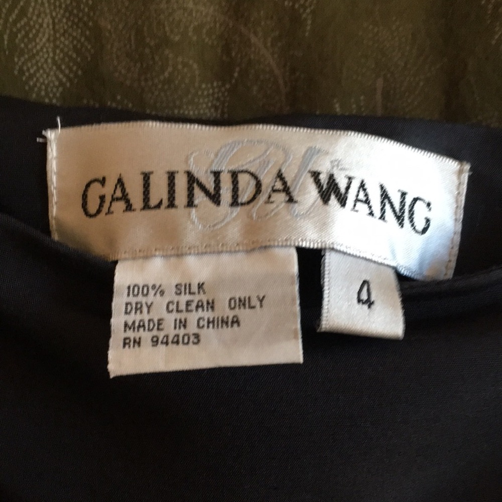 Black Silk Long Dress - Picture 5 of 5